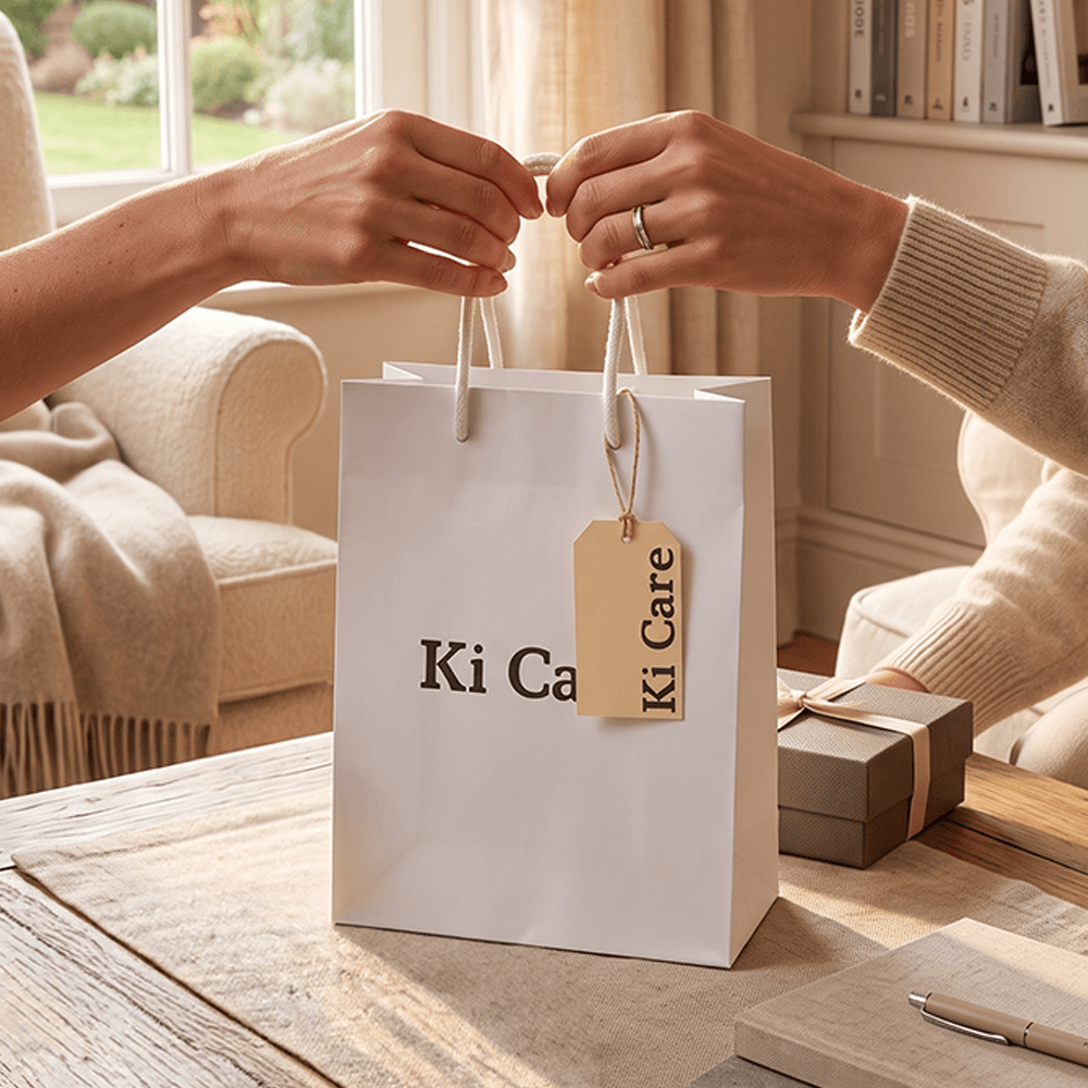 Bolsa de Regalo Ki Care con Tag para Dedicatoria