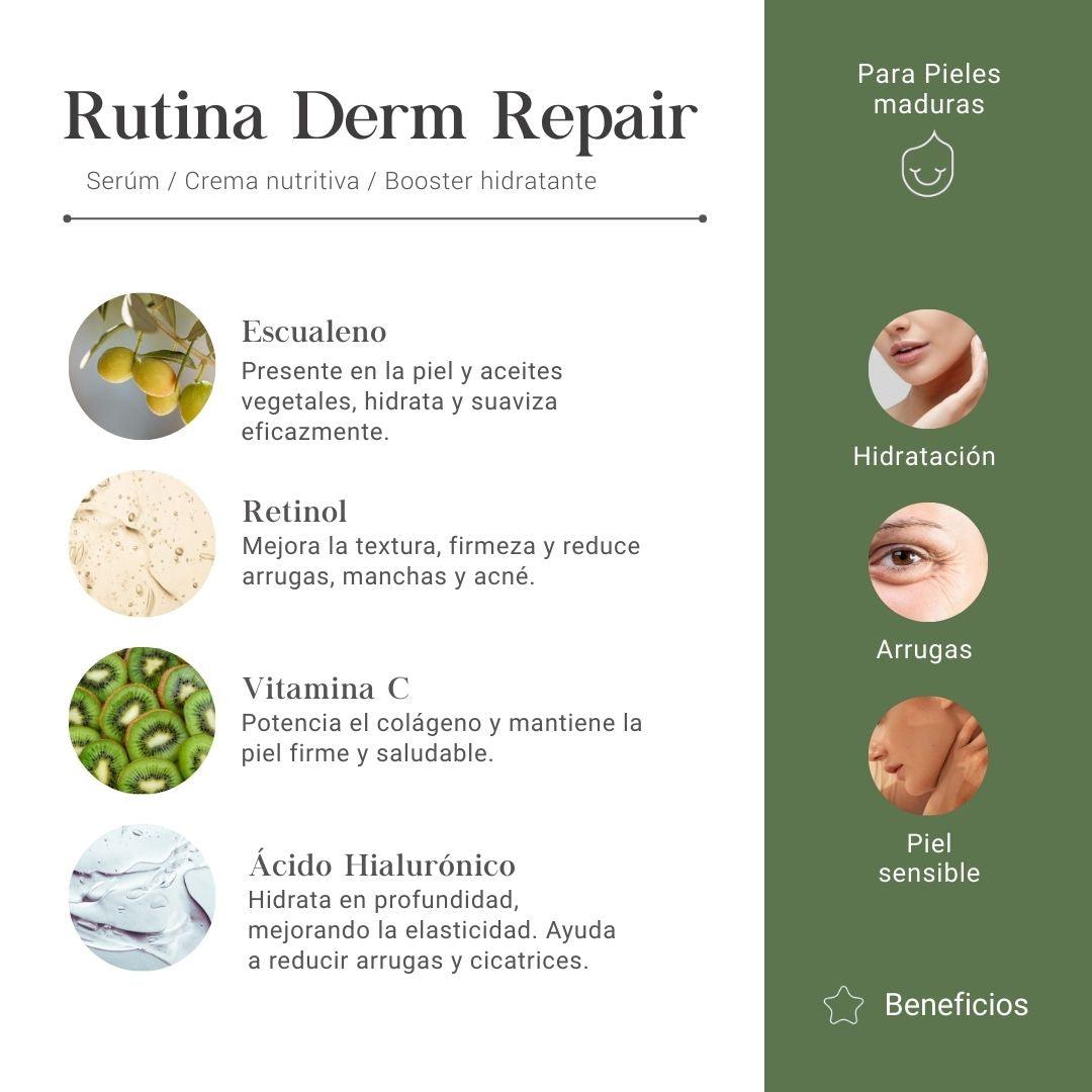 Rutina Derm-Repair para Pieles Maduras Resecas y Deshidratadas