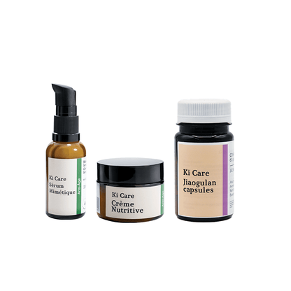 Rutina Facial: Serum Mimetique, Crema Nutritiva y Capsulas de Jiaogulan