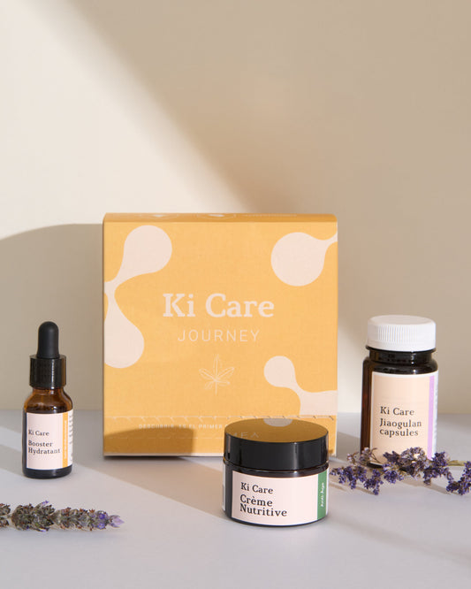 Caja de Regalo: Serum Hidratante, Crema Nutritiva y Capsulas de Jiaogulan