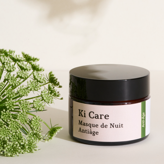 Mascarilla nocturna antiedad  con manteca de karité, Ceramidas de origen vegetal y extracto de ashwagandha 50ml.