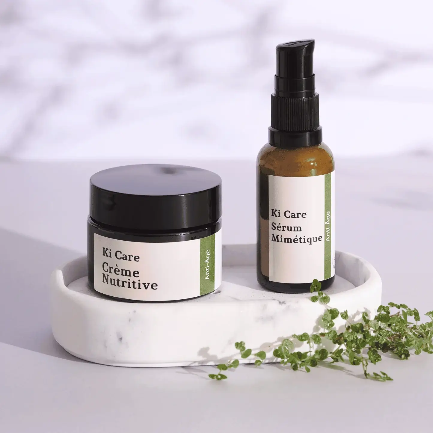 Bodegon Rutina Antiedad Antioxidante Básica: Crema Nutritiva y Serum Mimetique