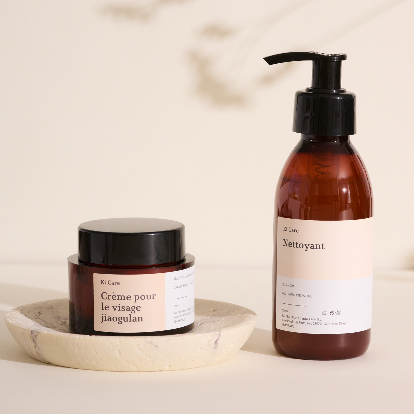 Rutina Facial: Pack de Crema Hidratante Facial 50ml con Jiaogulan y Gel Limpiador Facial 150ml
