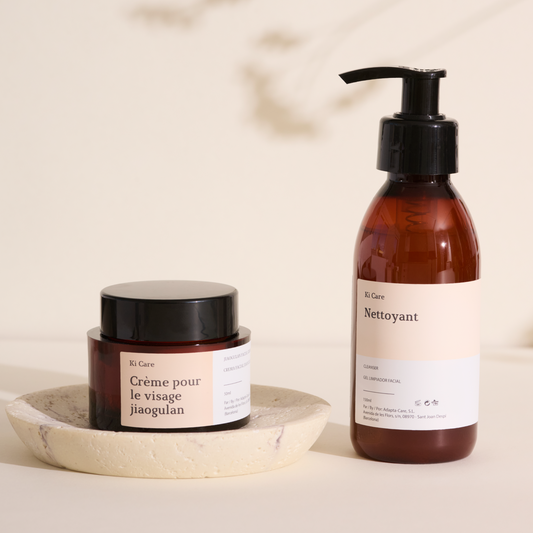 Rutina Facial: Pack de Crema Hidratante Facial 50ml con Jiaogulan y Gel Limpiador Facial 150ml