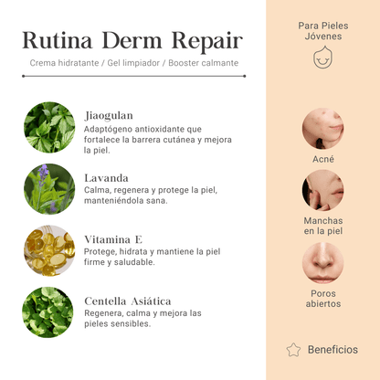 Rutina Derm-Repair para Pieles Jóvenes con Acné