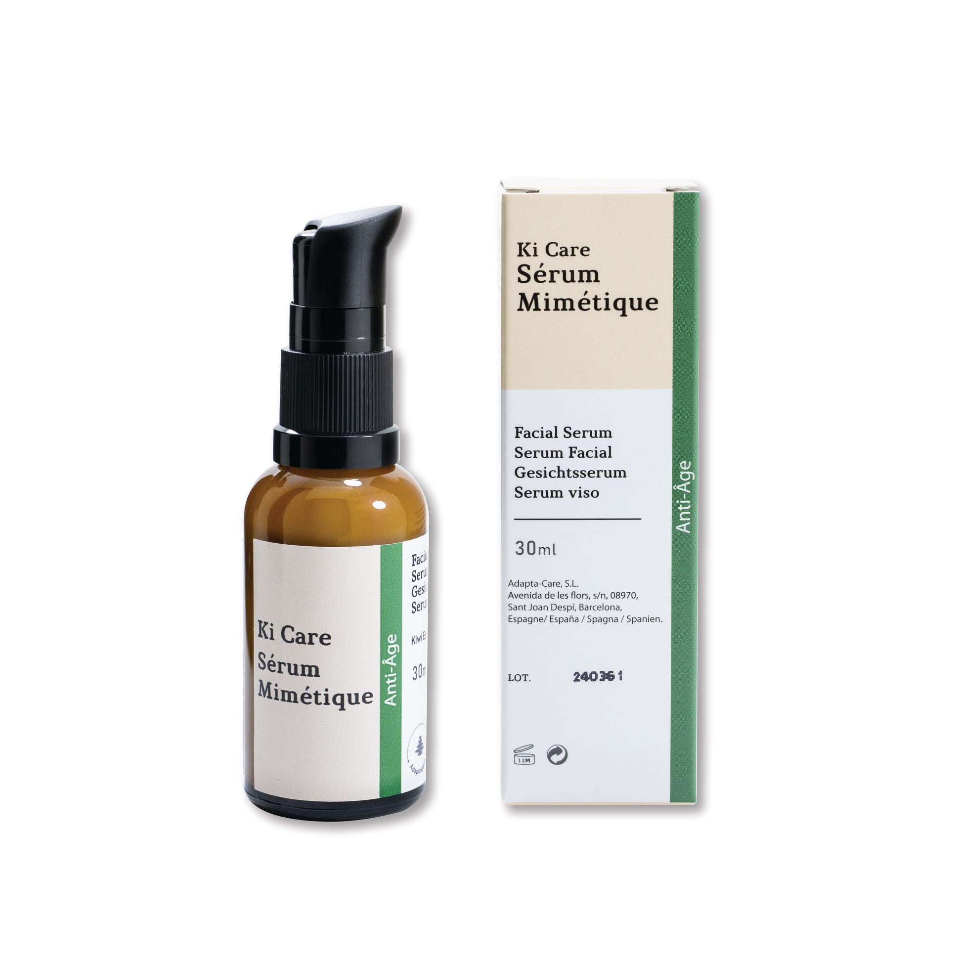 Mimetic Serum 30ml. Piel Revitalizada y Radiante_Ki-Care_Empaque